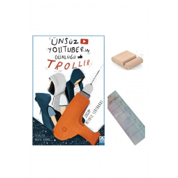 Ünsüz Youtuber ın Günlüğü - Troller / 2. Kitap /Miyase SERTBARUT/ 6-7-8.Sınıf Hikaye+Tablet Tutucu