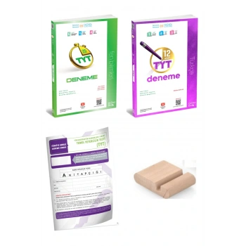 TYT Türkçe Fen Deneme / Branş Deneme ÜçDörtBeş - 345 / YKS 2026 + TYT Deneme+Telefon Tutucu