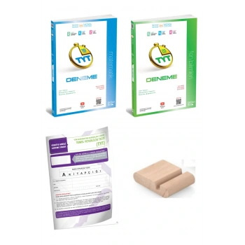 TYT Matematik Fen Deneme / Branş Deneme ÜçDörtBeş - 345 / YKS 2026 + TYT Deneme+Telefon Tutucu