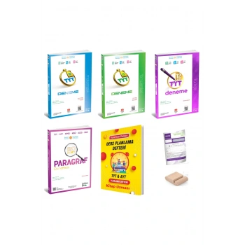 TYT SAYISAL Denemesi / Prg Türkçe Mat Fen / ÜçDörtBeş 345 /YKS 2026+TYT Deneme+Tlfn Tutucu+Plan Deft