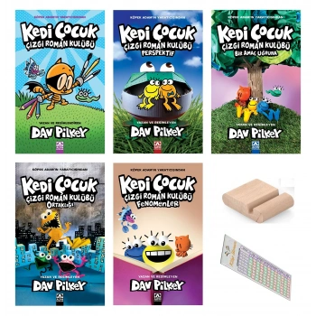 KEDİ ÇOCUK SET 5 Kitap / ÇİZGİ ROMAN KULÜBÜ ORTAKLIĞI-PERSPEKTİF-BİR AMAÇ UĞRUNA FENOMEN /9-12 Yaş Hikaye