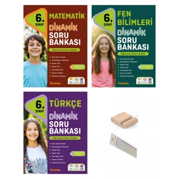 6.Sınıf Dinamik Fen Bilgisi Matematik Türkçe 2026 Maarif Müfredat +Telefon tutucu+Çözüm Ayracı