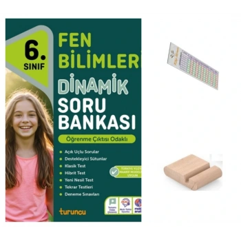 6.Sınıf Dinamik Fen Bilgisi Soru Bankası 2026 Maarif Müfredat +Telefon Tutucu+Çözüm Ayracı