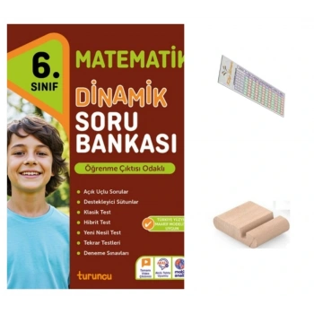 6.Sınıf Dinamik Matematik Soru Bankası 2026 Maarif Müfredat+Telefon Tutucu+Çözüm Ayracı