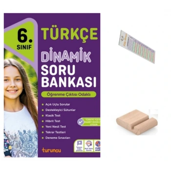 6.Sınıf Dinamik Türkçe Soru Bankası 2026 Maarif Müfredat+Telefon Tutucu+Çözüm Ayracı
