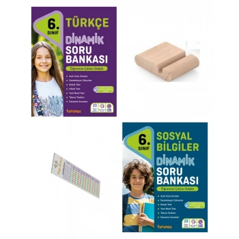6.Sınıf Dinamik Türkçe Sosyal Bilgiler Soru Bankası 2026 Maarif Müfredat+Telefon Tutucu+Çözüm Ayracı