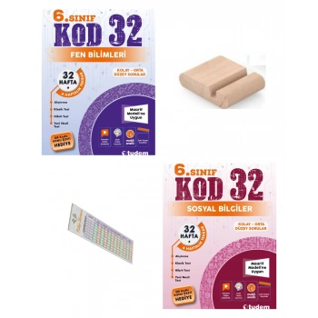 6.Sınıf KOD 32 Sosyal Bilgiler Fen Bilgisi Haftalık Deneme 2026 Maarif Müfredat+Telefon Tutucu