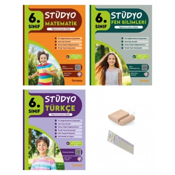 6.Sınıf Stüdyo Fen Bilgisi Matematik Türkçe Soru 2026 Maarif Müfredat +Telefon Tutucu+Çözüm Ayracı