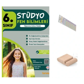 6.Sınıf Stüdyo Fen Bilgisi Soru Bankası 2026 Maarif Müfredat +Telefon Tutucu+Çözüm Ayracı