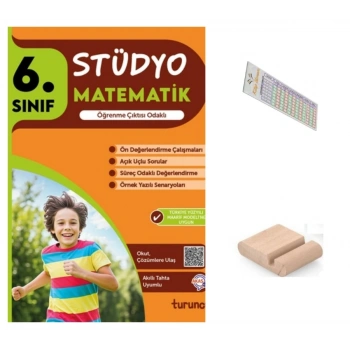 6.Sınıf Stüdyo Matematik Soru Bankası 2026 Maarif Müfredat +Telefon Tutucu+Çözüm Ayracı