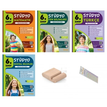 6.Sınıf Stüdyo Matematik Sosyal Fen Türkçe Soru Bankası 2026 Maarif Müfredat+Telefon Tutucu