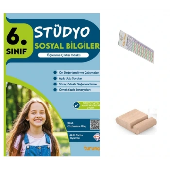 6.Sınıf Stüdyo Sosyal Bilgiler Soru Bankası 2026 Maarif Müfredat +Telefon Tutucu+Çözüm Ayracı
