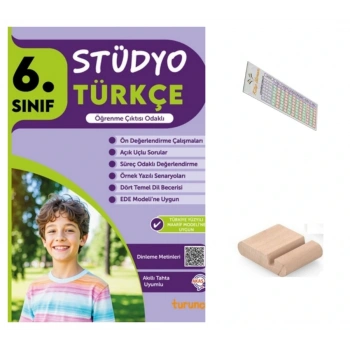 6.Sınıf Stüdyo Türkçe Soru Bankası 2026 Maarif Müfredat +Telefon Tutucu+Çözüm Ayracı