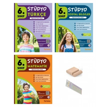 6.Sınıf Stüdyo Türkçe Sosyal Matematik Soru Bankası 2026 Maarif Müfredat +Telefon Tutucu+