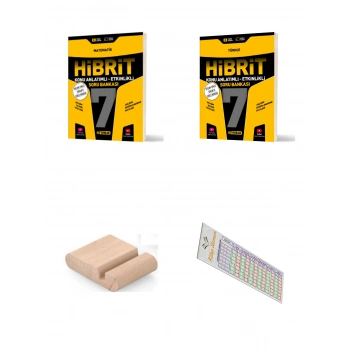 7. Sınıf Matematik ve Türkçe Hibrit Soru Bankası - Maarif Model 2027 + Telefon Tutucu + Çözüm Ayracı