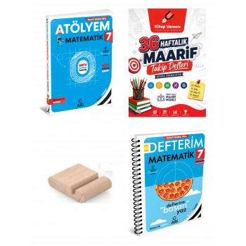 7.Sınıf Matematik Atölyem Ve Defter 2027 Maarif Model+Telefon Tutucu+Maarif Defteri