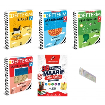 7.Sınıf Defterim SETİ 2027 Maarif Model+Telefon Tutucu+Maarif Defteri