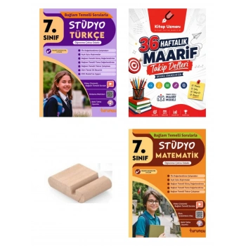 7.Sınıf STÜDYO Türkçe Matematik 2027 Maarif Model+Telefon Tutucu+Çözüm Ayracı+Maarif Defter