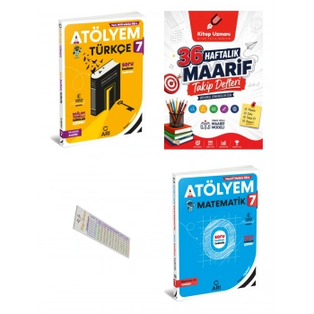 7.Sınıf Matematik Türkçe Atölyem 2027 Maarif Model+Telefon Tutucu+Maarif Defteri