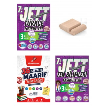 7.Sınıf Jett Fen Türkçe Fasikülleri 2027 Maarif Model+Telefon Tutucu+Maarif Defter