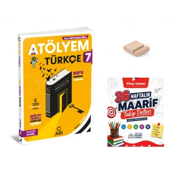 7.Sınıf Türkçe Atölyem 2027 Maarif Model+Telefon Tutucu+Maarif Defteri