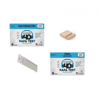 8. Sınıf Matematik + Fen Kafa Test Lgs 2026 +Telefon Tutucu