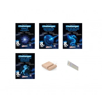 8.Sınıf TÜM DERSLER CHALLENGER Zor Soru Bankası LGS 2026 Türkçe Matematik FEn İnkılap  +Telefon Tutucu