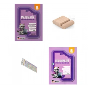 8. Sınıf Matematik + Fen Etkinlikli Ders Föyleri Lgs 2026 +Telefon Tutucu+Çözümayracı