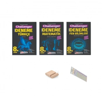 8. Sınıf LGS Branş Denemesi Türkçe+Matematik+Fen Challenger  + Telefon Tutucu