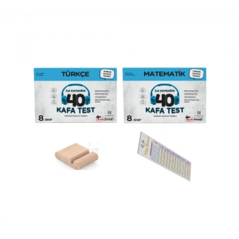 8. Sınıf Türkçe+Matematik( Haftalık Kontrol Testleri) + Telefon Tutucu
