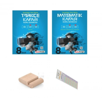8.Sınıf Türkçe Soru Bankası + Matematik  Soru Bankası LGS 2026+Telefon Tutucu