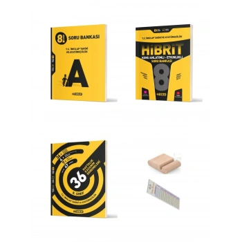 8.Sınıf İnkilap HİBRİT+DENEME+SORU BANKASI SETİ LGS 2027+Telefon Tutucu+Çözüm Ayracı