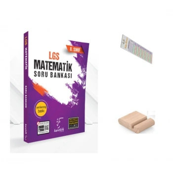 8.Sınıf Matematik Soru Bankası LGS 2027 +Telefon Tutucu+Çözüm Ayracı