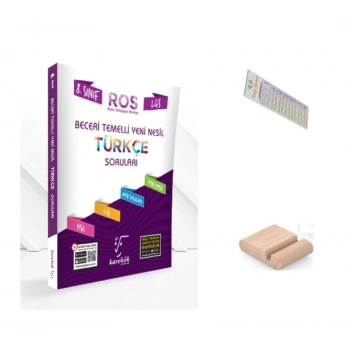 8.Sınıf ROS Beceri Temelli Yeni Nesil Türkçe Soruları LGS 2027+Telefon Tutucu+Çözüm Ayracı