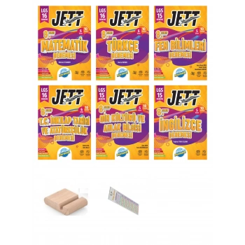 8.Sınıf Jett 6 LI TÜM DERSLER 16 lı Branş Deneme LGS 2027+Telefon Tutucu+Çözüm Ayracı