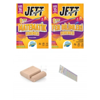 8.Sınıf Jett Fen Bilimleri Matematik 16 lı Branş Deneme LGS 2027+Telefon Tutucu+Çözüm Ayracı