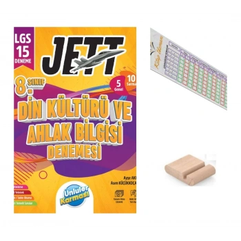 8.Sınıf Jett Din Kültürü 16 lı Branş Deneme LGS 2027+Telefon Tutucu+Çözüm Ayracı