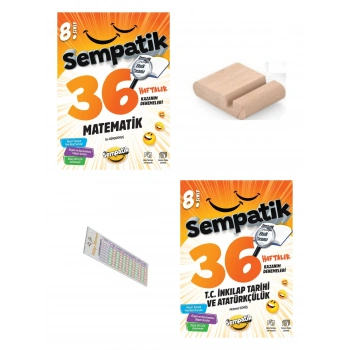 8.Sınıf Sempatik Matematik İnkilap Tarihi Kazanım Denmeleri LGS 2027+Telefon Tutucu+Çözüm Ayracı