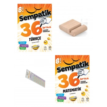 8.Sınıf Sempatik Türkçe Matematik Kazanım Denmeleri LGS 2027+Telefon Tutucu+Çözüm Ayracı