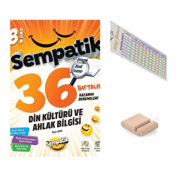 8.Sınıf Sempatik Din Kültürü Kazanım Denmeleri LGS 2027+Telefon Tutucu+Çözüm Ayracı