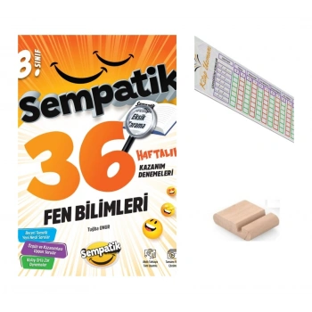 8.Sınıf Sempatik Fen Bilimleri Kazanım Denmeleri LGS 2027+Telefon Tutucu+Çözüm Ayracı