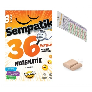 8.Sınıf Sempatik Matematik Kazanım Denmeleri LGS 2027+Telefon Tutucu+Çözüm Ayracı