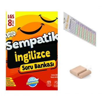 8.Sınıf Sempatik İngilizce Soru Bankası LGS 2027+Telefon Tutucu+Çözüm Ayracı