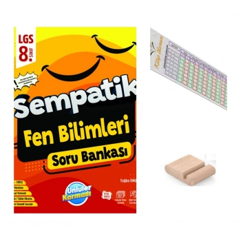 8.Sınıf Sempatik Fen Bilimleri Soru Bankası LGS 2027+Telefon Tutucu+Çözüm Ayracı