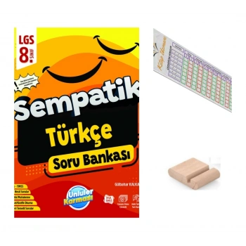 8.Sınıf Sempatik Türkçe Soru Bankası LGS 2027+Telefon Tutucu+Çözüm Ayracı
