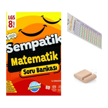 8.Sınıf Sempatik Matematik Soru Bankası LGS 2027+Telefon Tutucu+Çözüm Ayracı