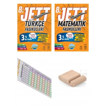 8.Sınıf Jett Türkçe Matematik Fasikülleri LGS 2027+Telefon Tutucu+Çözüm Ayracı