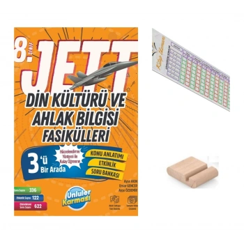 8.Sınıf Jett Din Kültürü Fasikülleri LGS 2027+Telefon Tutucu+Çözüm Ayracı