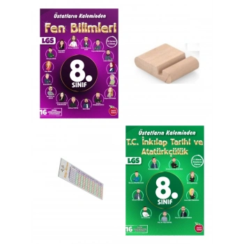 8.Sınıf ÜSTADLARIN KALEMİNDEN İnkilap Fen 16 Süreç Değerlendirme LGS 2027+Çözüm Ayr+Telefon Tutucu