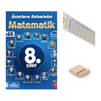 8.Sınıf ÜSTADLARIN KALEMİNDEN Matematik Yıllık 16 Süreç Değerlendirme LGS 2027ı+Telefon Tutucu